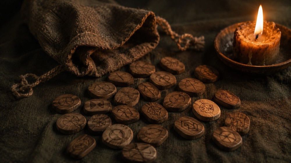 The Elder Futhark — twenty-four runes carved by Germanic peoples.