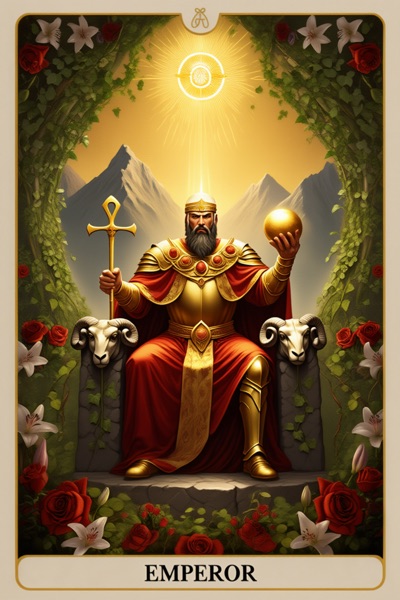 IV · The Emperor — Rider-Waite-Smith tarot card